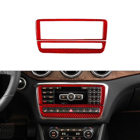 2Pcs Carbon Fiber Speedometer Accent Below Cover Trim for Infiniti FX 09-13/QX70 v