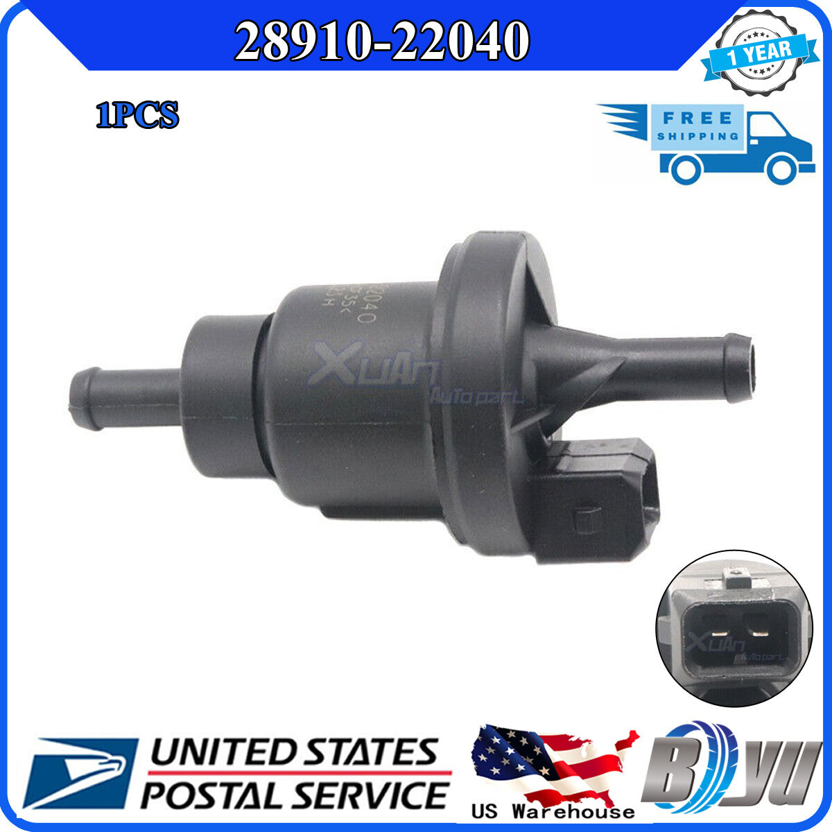 for Hyundai Accent for Kia Spectra 28910-22040 Canister Purge Solenoid Purge Valve