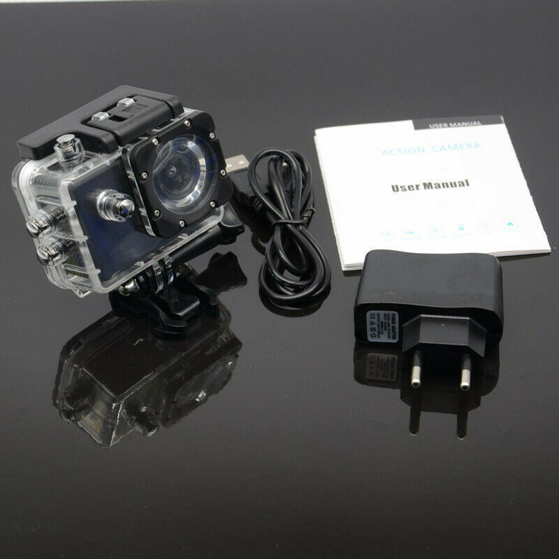 Motobike Helmet Driving Recorder Sports 2' LCD Screen DV Camera Waterproof Cover