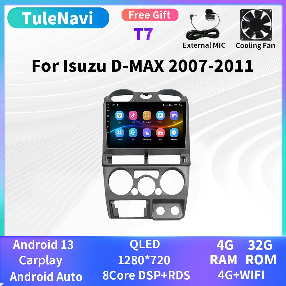 for Isuzu D-Max DMAX 2007-2011 Android CarPlay Car Stereo Radio GPS Navi Screen