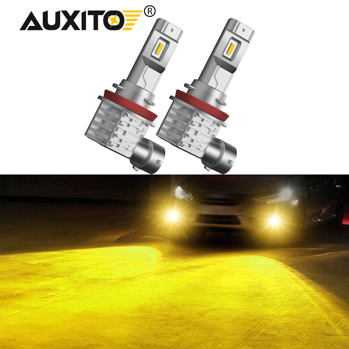 Golden Yellow H11 H8 H16 LED glossy TSX ILX TL MDX for RDX RL- v