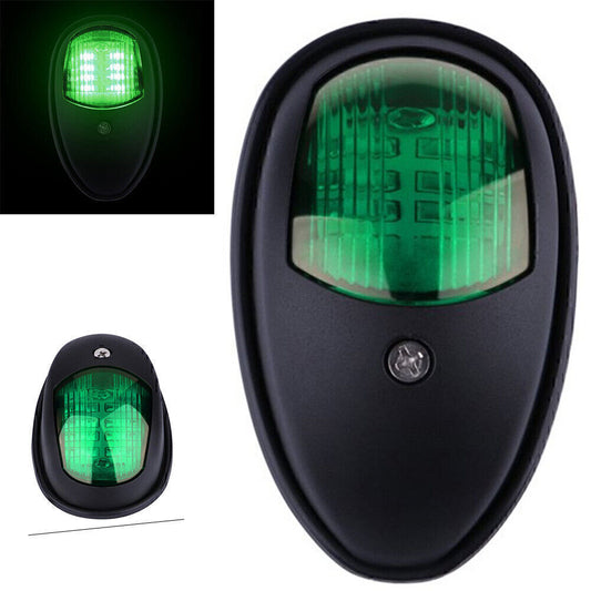 Green Marine Boat Yacht Bow Light 12V Stainless Steel LED Navigation Lights n