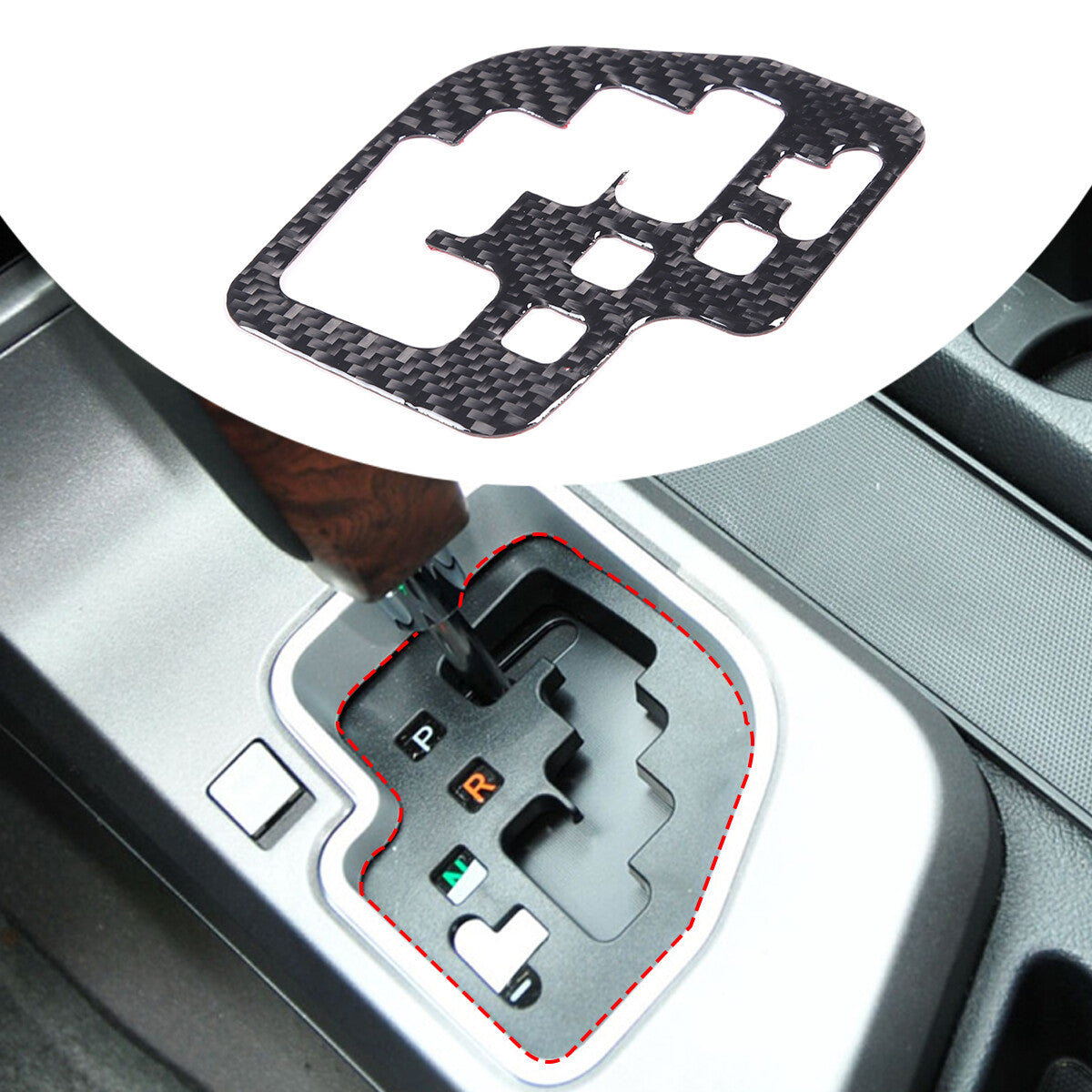 Car Rear Window Trim Sticker for Dodge for Challenger 2008+ Carbon Fiber Flag- v