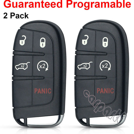 2 for Jeep Grand Cherokee 2014 2015 2016 2017 2018 2019 for Smart Remote Key Fob Q