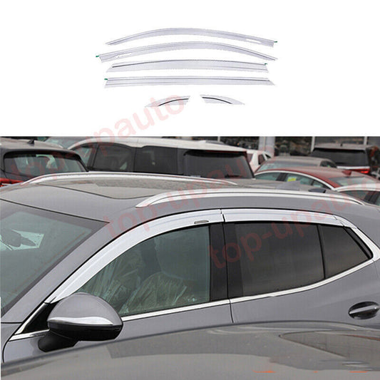 for Buick Envision 2021-2024 silver Window Wind Visors Rain Guard Vent Deflector