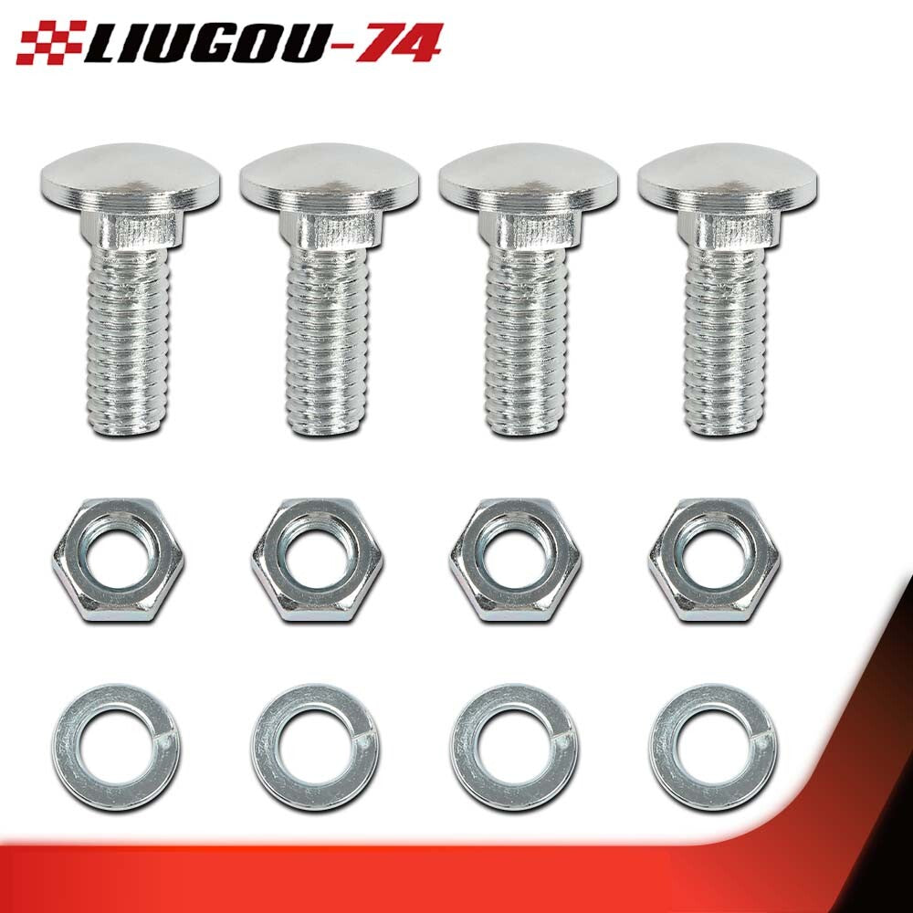 new set of front and rear bumper bolts suitable for Ford 7/16-14x1-1/4 inch closed round head bumpers.