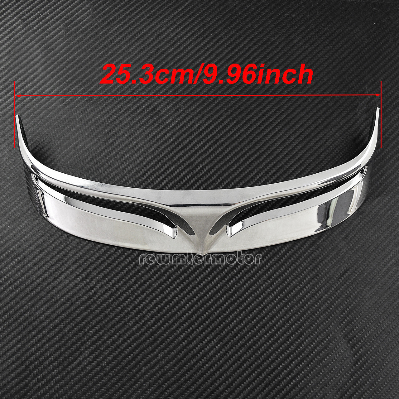 Chrome Rear Trailing Edge Fender Tip Fit for Harley Fatboy FLSTF 07-17 FLSTFB 10 Q