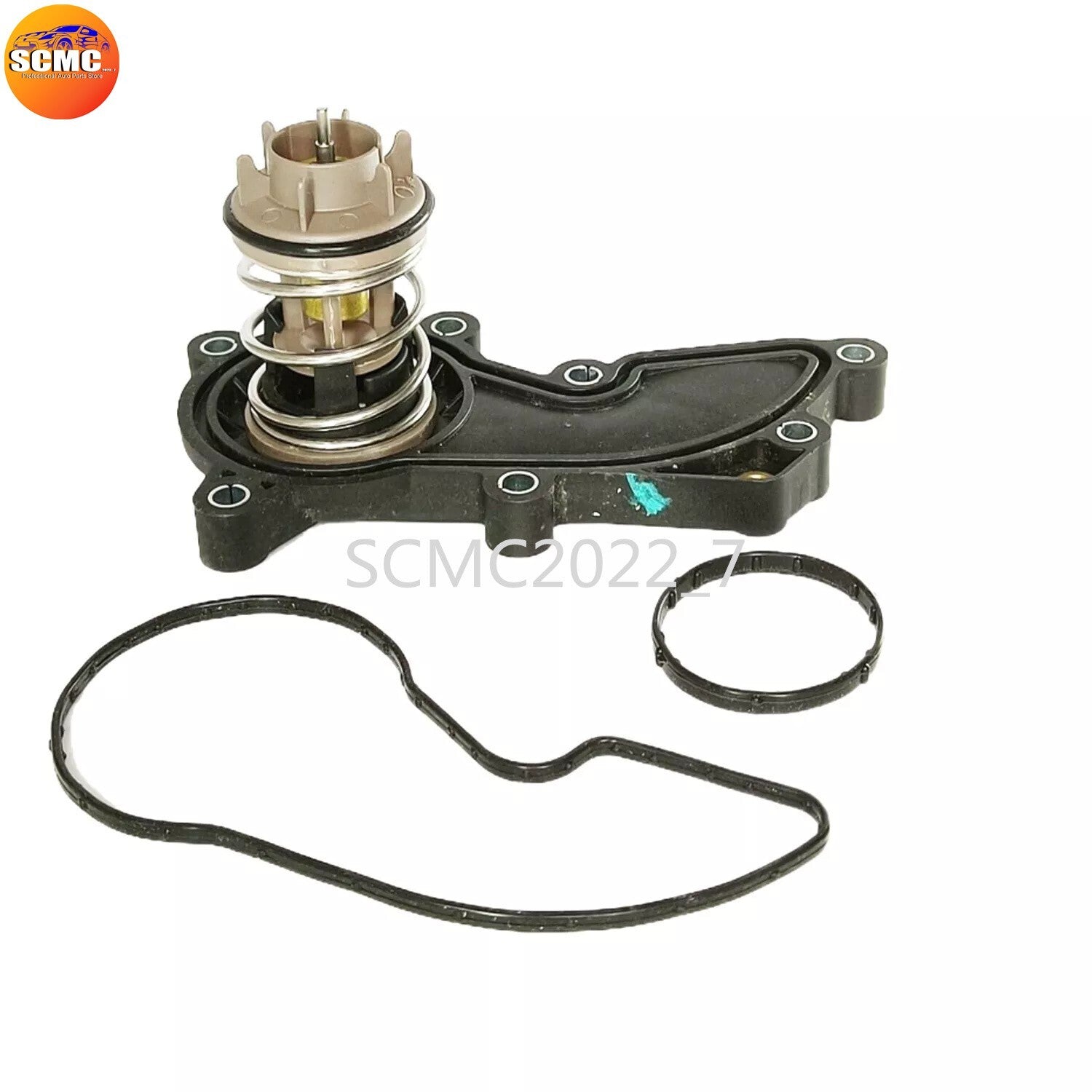 3.0T Engine Coolant Thermostat w/ Rubber Ring for AUDI A4 A5 A606E121111ATCREC