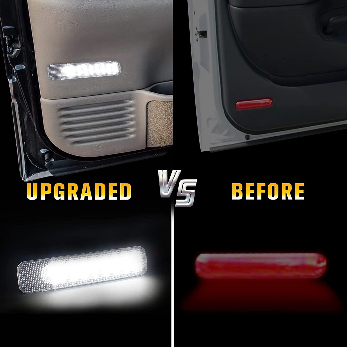 for GMC for Chevy Accessories Car Interior Door Panel Light White LED Courtesy Lamp Q