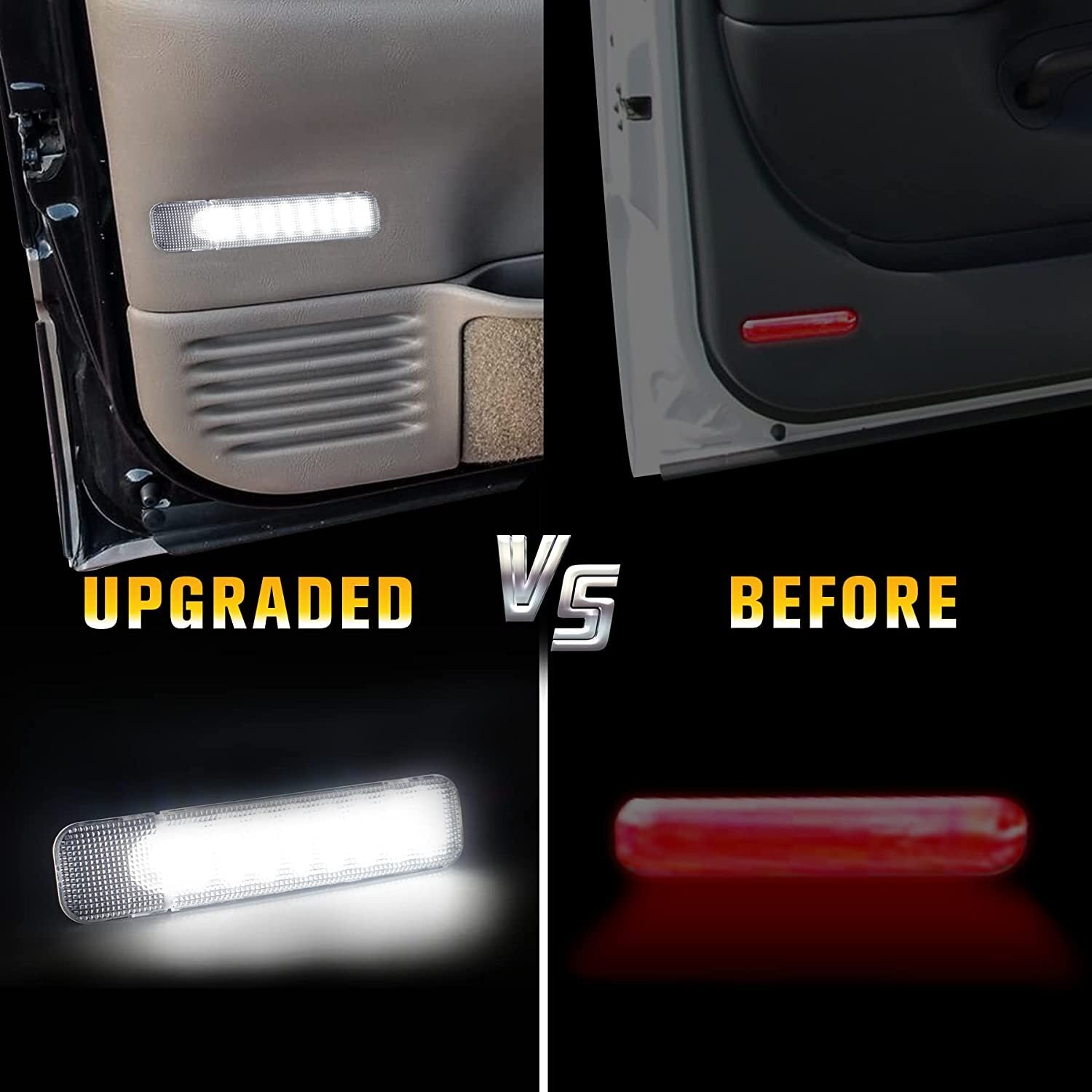 for GMC for Chevy Accessories Car Interior Door Panel Light White LED Courtesy Lamp Q