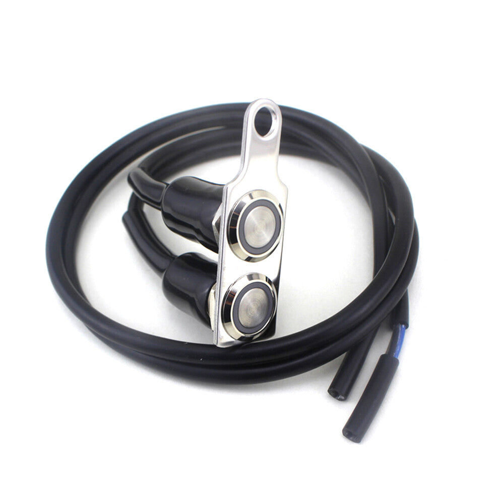 12V DC Blue LED Handlebar Adjust Mount Motorcycle ON-OFF Switch Waterproof Q