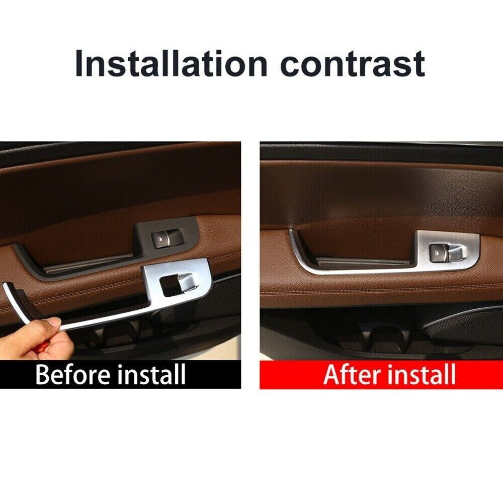 Window Lift Button Frame Cover Trim for Alfa Romeo for Stelvio 2017-2022 Replacement n