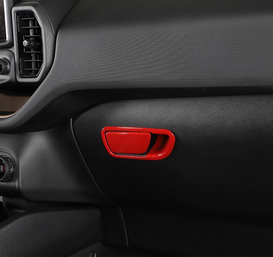 For 2021-2023 Bronco Sport ABS Red for Co -pilot Storage Box Handle Cover Trim2* v