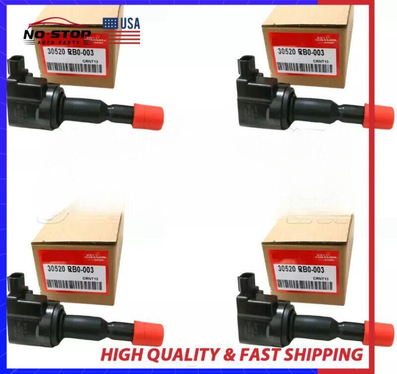 4-pack of new equipment manufacturer ignition coils for Honda Jazz Fit GR 2009-2013, manufactured 30520-RB0-003FOR