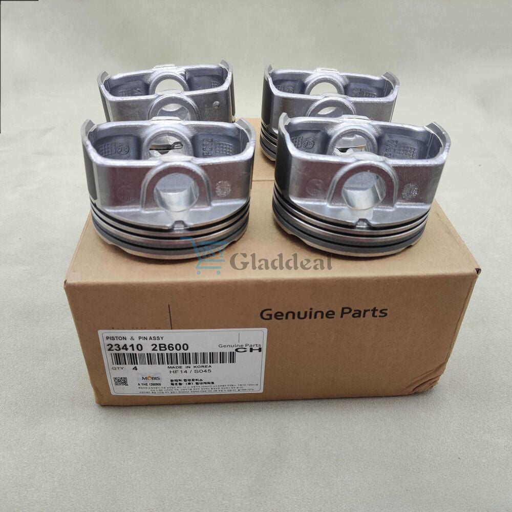 Equipment Manufacturer ( ) New 4X STD Piston and Ring Kit for Hyundai for Kia Accent Rio 1.6L DOHC 2012-2017