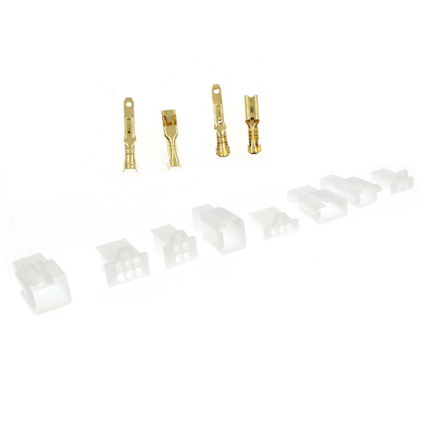 380-piece motorcycle wiring harness loom brass bullet connector terminal repair kit