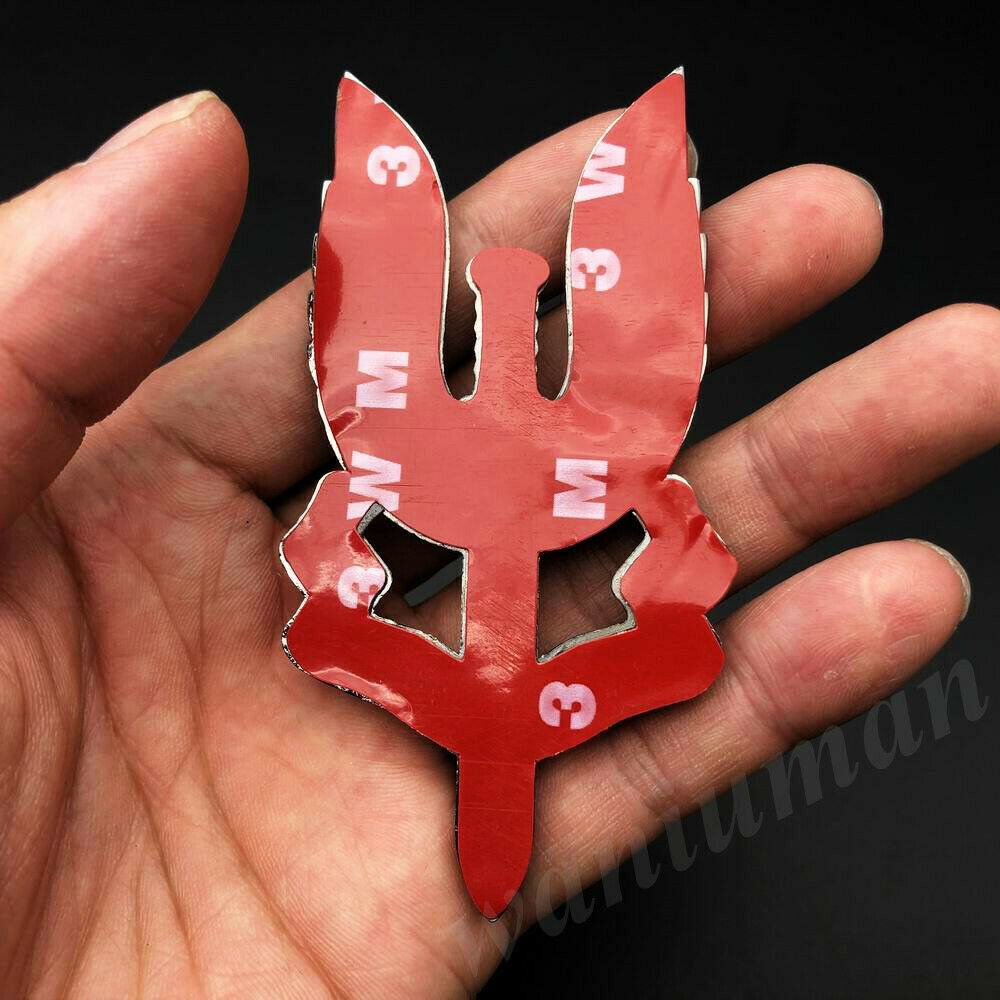 3D Metal Bronze SAS Who Dares Wins Car Trunk Fender Emblem Badge Decals Sticker Q