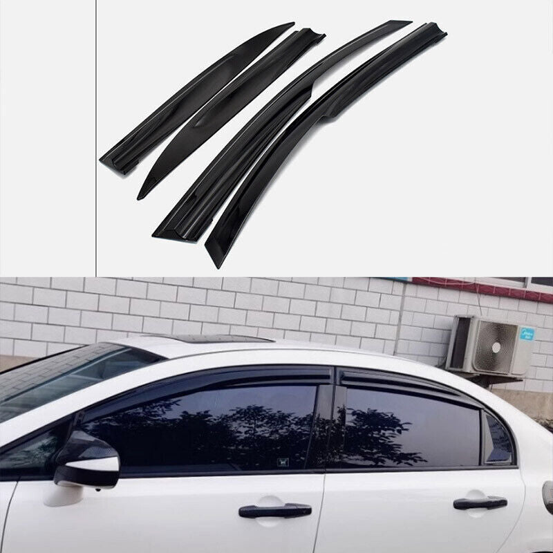 for Honda for Civic Sedan 2006-2011 Black Window Vent Visor Sun Rain Deflector Guard