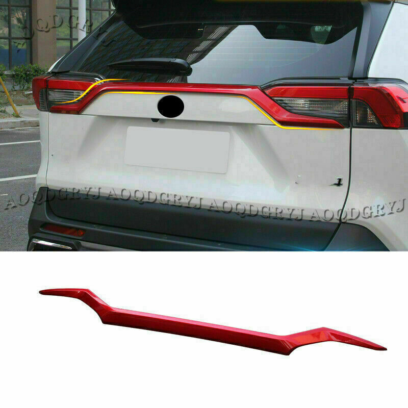 for Toyota RAV4 2019-2022 ABS Car Red Rear Trunk Molding Trim Lid Strip Cover 1X