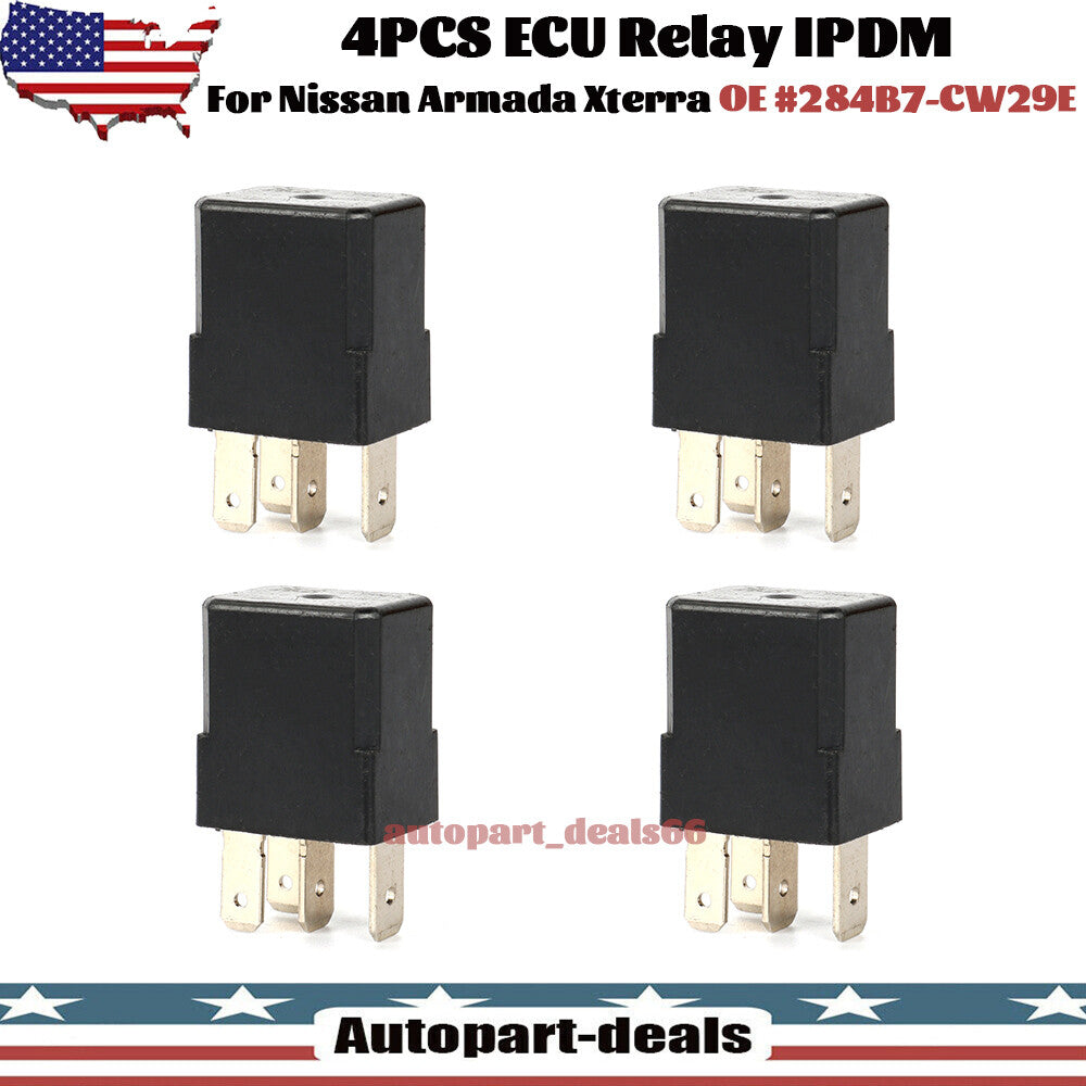 4PCS ECU Relay IPDM 284B7-CW29E Fit for Nissan Titan Frontier Armada Pathfinder Q