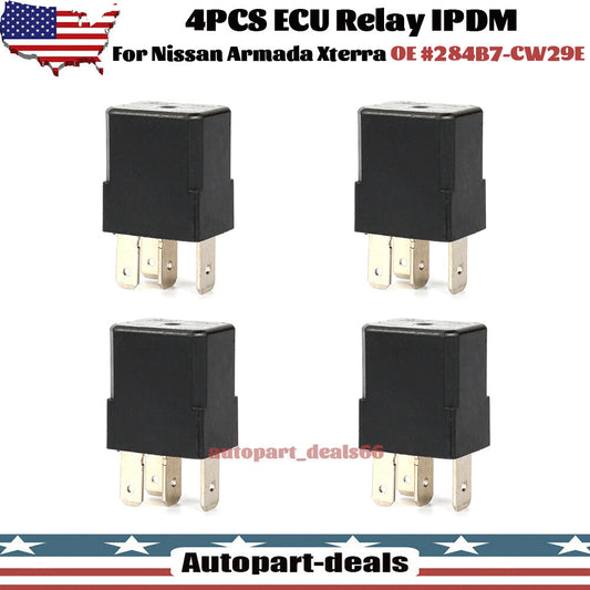 4PCS ECU Relay IPDM 284B7-CW29E Fit for Nissan Titan Frontier Armada Pathfinder Q