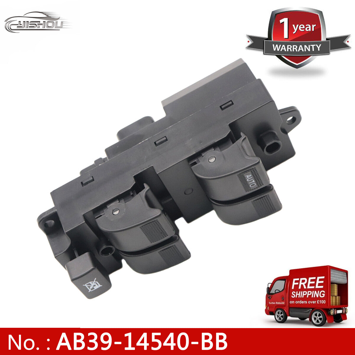 AB39-14540-BB Power Window Switch - Suitable for Ford Ranger and for Mazda BT-50 (2012-2016) - new