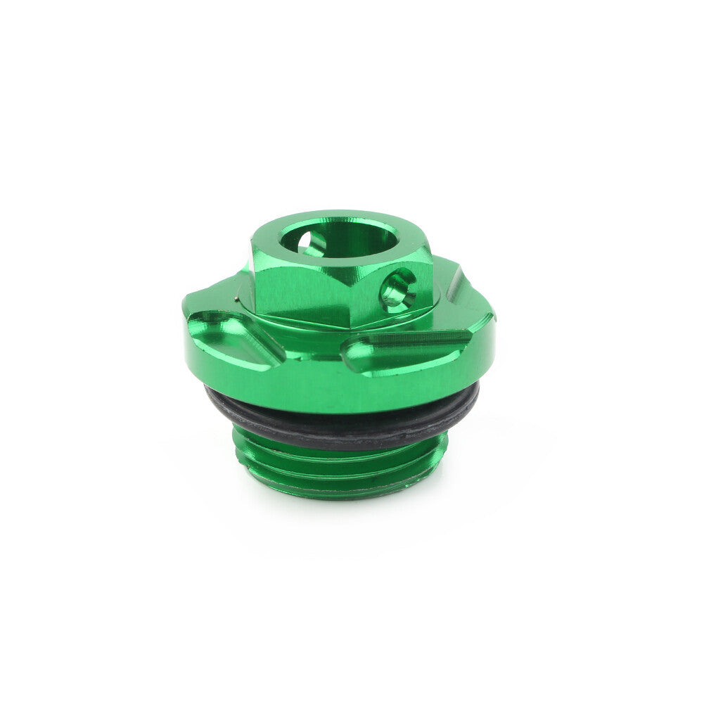 Engine Oil Fill Plug Screw Cap Green for Kawasaki KX250 KX250F KLX450R KX450F Q