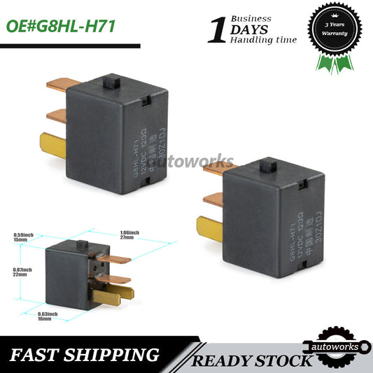 2X Relay G8HL-H71 39794-SDA-A03 for Acura ILX MDX NSX for Honda for Civic CR-V Pilot NEW