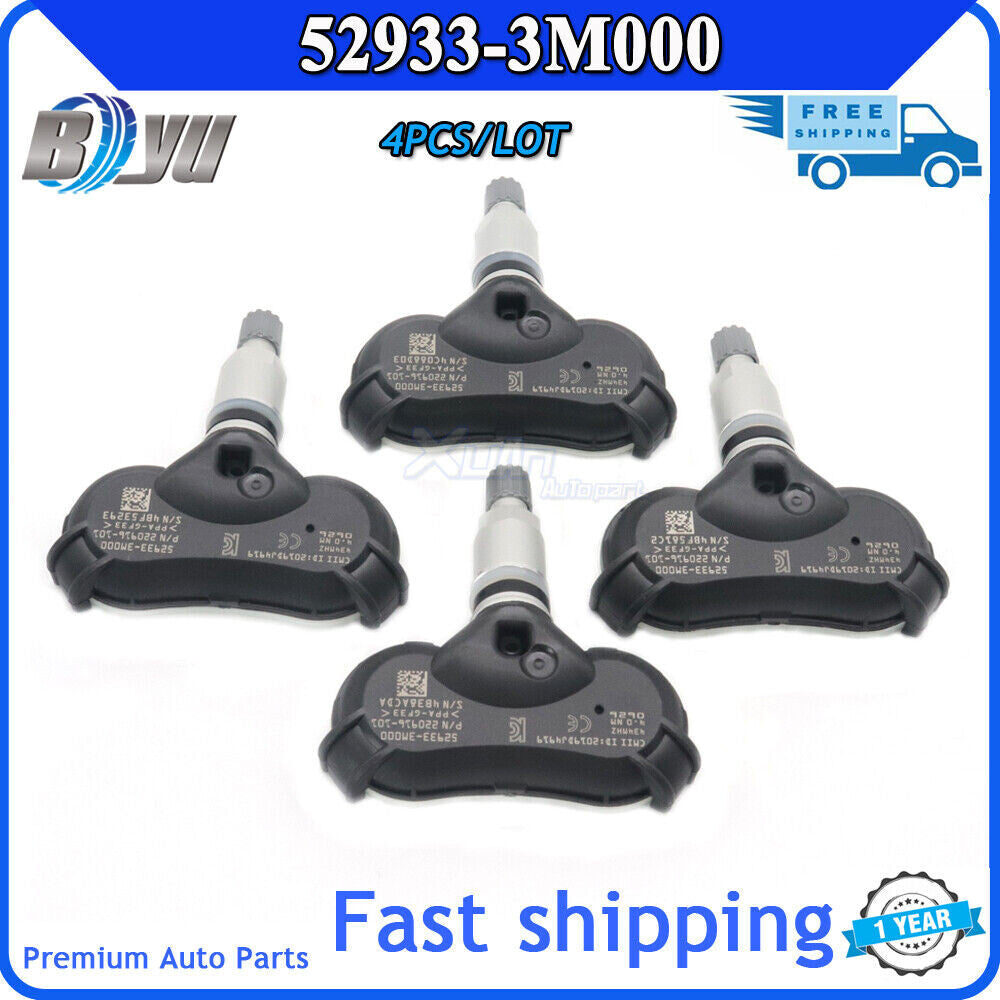 Suitable for Kia 4PCS 52933-3M000 TPMS tire pressure monitoring sensor 433MHz v