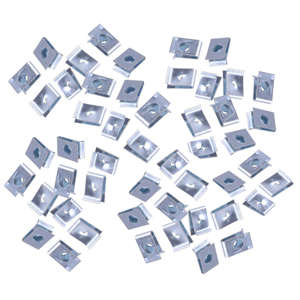50Pcs Speed Fasteners U Nuts Screw Spire Clip Interior Panels For Motor Vehicles