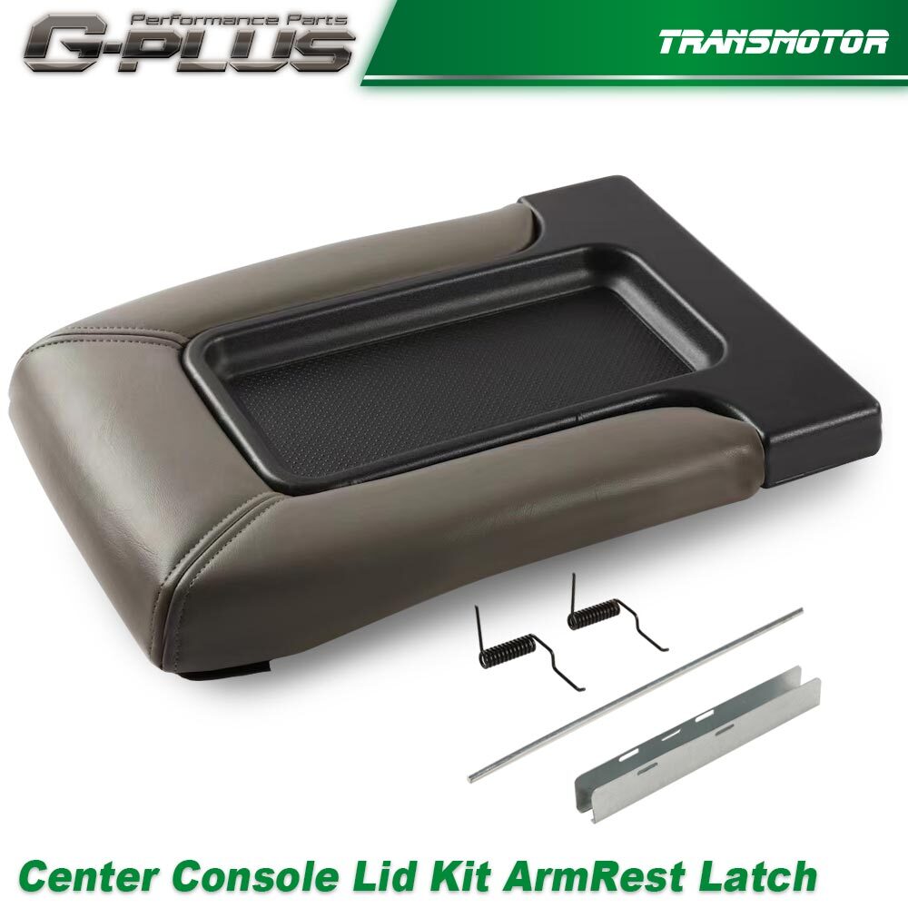 Fits 99-07 GM for Parts 19127364 Gray Center Console Cover Kit Armrest Latch - v