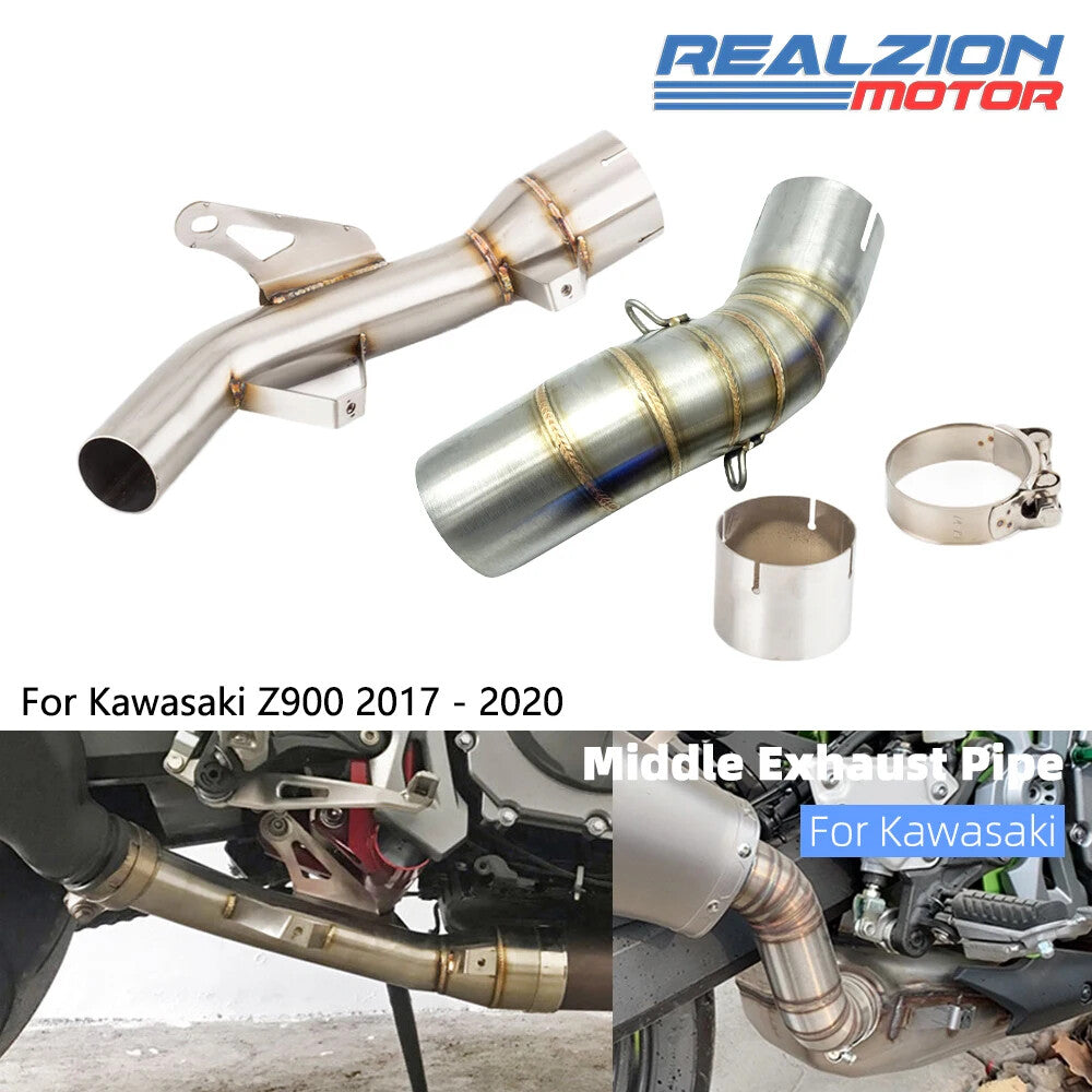 Exhaust Connector for Kawasaki Z900 2020 Motorcycle Exhaust Muffler Escape Link Pipe
