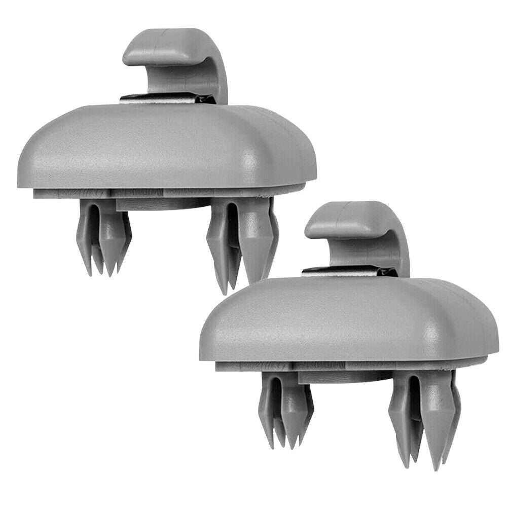 2PCS Sun Visor Clip Gray for Audi A3 A4 A5 Q5 A7 B6 B7 B8 S4 S5 TT