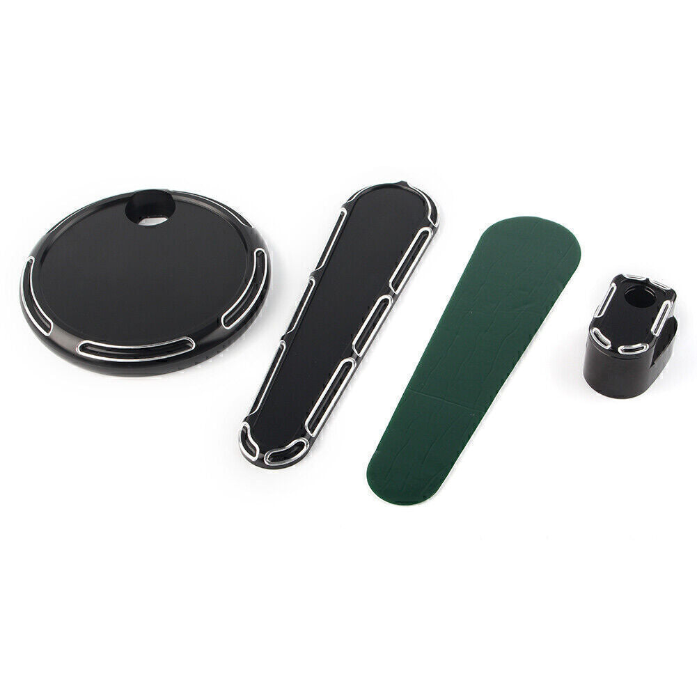 Fit for Harley Touring 2014-2018 Front Fuel Tank Door Dash Track Insert Ignition Cap Q