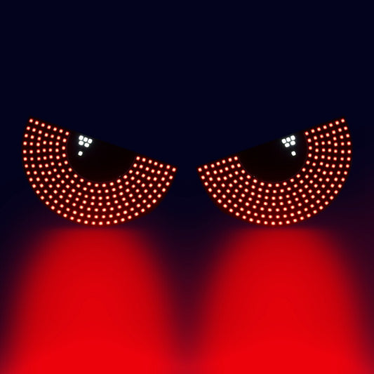 Red Devil Eye Light for Car Rear Window Demon Eye Flicker Road Rage Signal Light