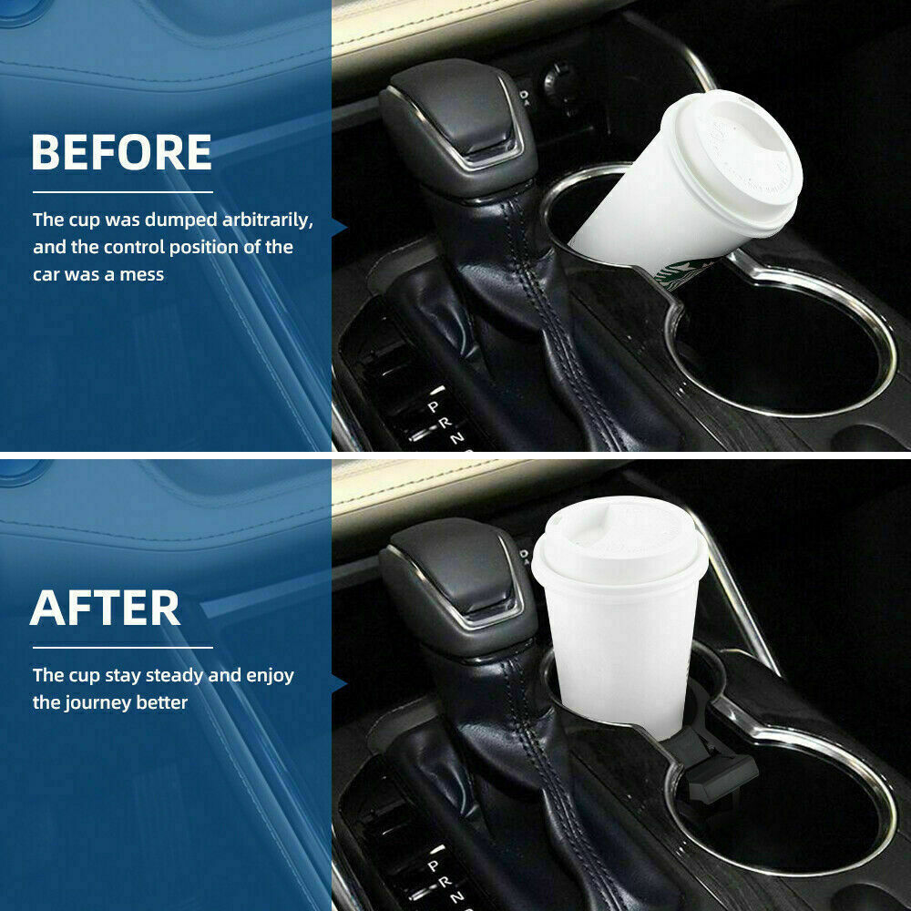 Cup Holder Insert Divider 55618-0E200-C0 Fits for Toyota Highlander 2017-2019 Q