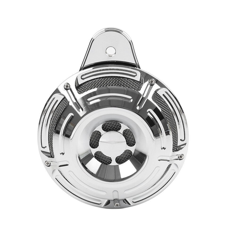 110dB Horn Speaker Cover Chrome Fit for Harley Touring Glide Big Twin 1991-2023