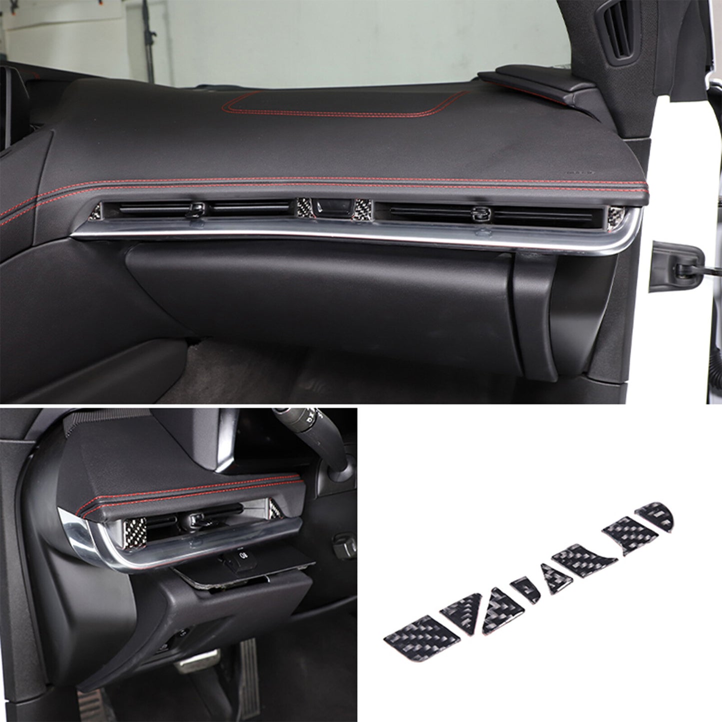 2-Piece ABS Taillight Smoke Cover Trim Suitable for Toyota Tendera 2022-2023