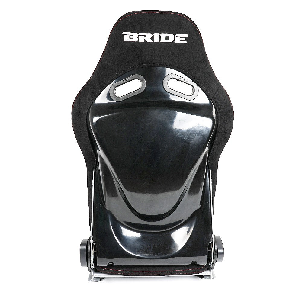 2PCS BRIDE Racing Seats Low Max+Fiberglass Shell+Adjustable Backrest w/ Slider