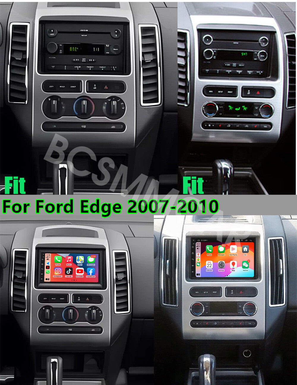 Fit For 2007-2009 for Ford Edge/ for Mustang 7 Touch Screen Car Stereo Radio GPS Navi