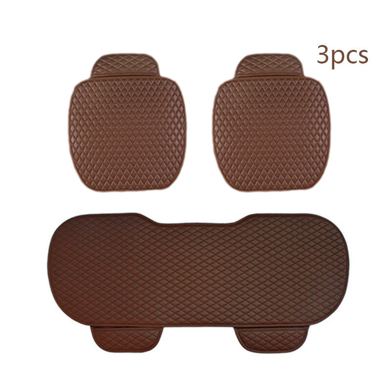 3pcs PU leather front and rear for seat cushions, breathable car for seat covers. n