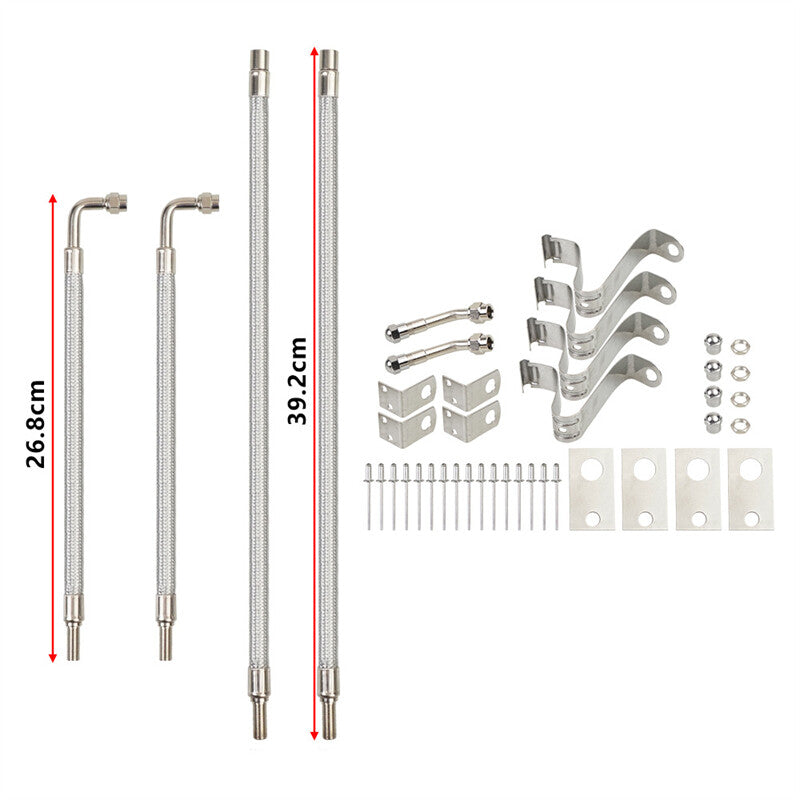 Dually Valve Stem Extenders Adaptor Dual Wheels Tire Valve Stem Extension Kit Q