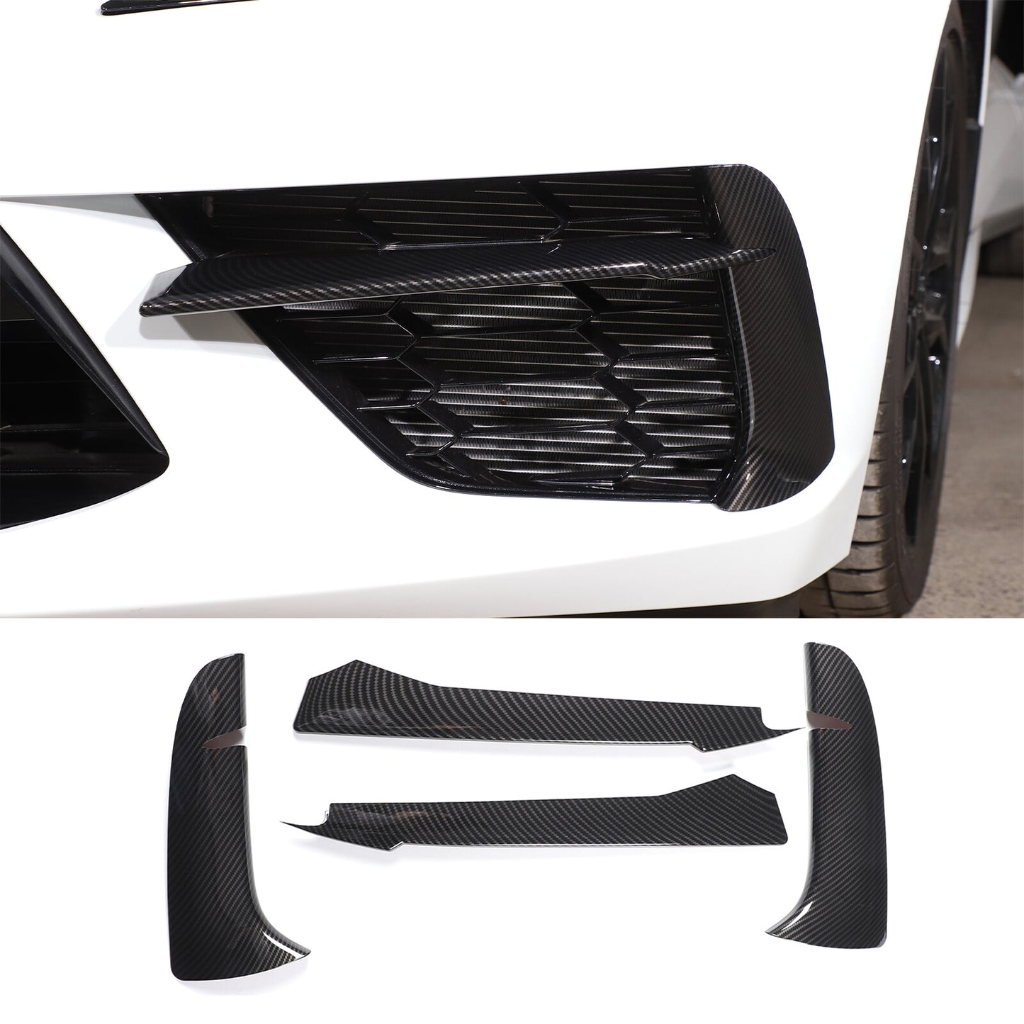 ABS carbon fiber window lift button frame trim for Mitsubishi ECLIPSE 2006-2011