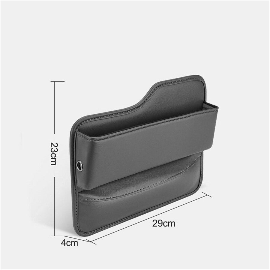 Left Side Car for Seat Gap Filler Organizer Storage Box PU Leather Pocket Accessory Q