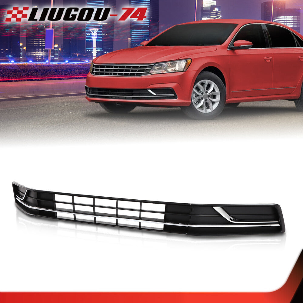 3 Pack Front Bumper Lower Grille Fog Light Bezel Fits for Vw for Passat 2016-2019- v