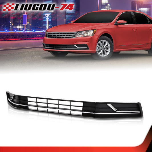 3 Pack Front Bumper Lower Grille Fog Light Bezel Fits for Vw for Passat 2016-2019- v