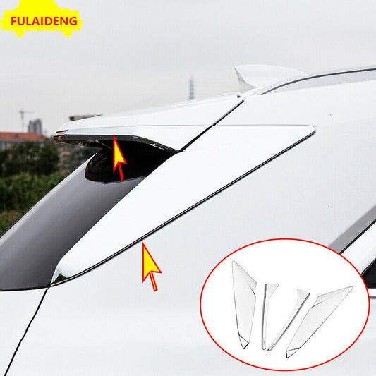 Fit for Cadillac XT5 2017-2022 Chrome Rear Wing Side Spoiler Cover Decorate 4P