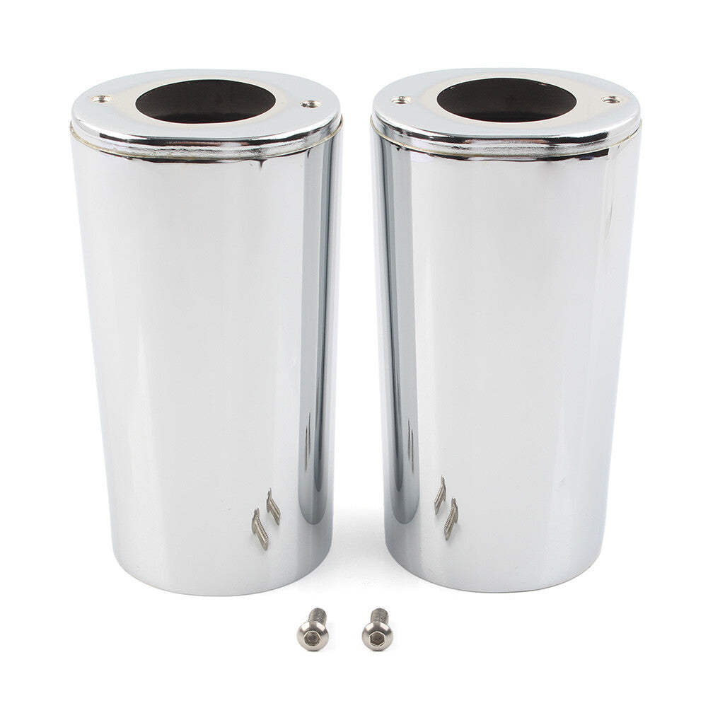 Chrome Fork Boot Slider Cover for Harley Touring FL 1200 Electra Glide 1984-2013 Q