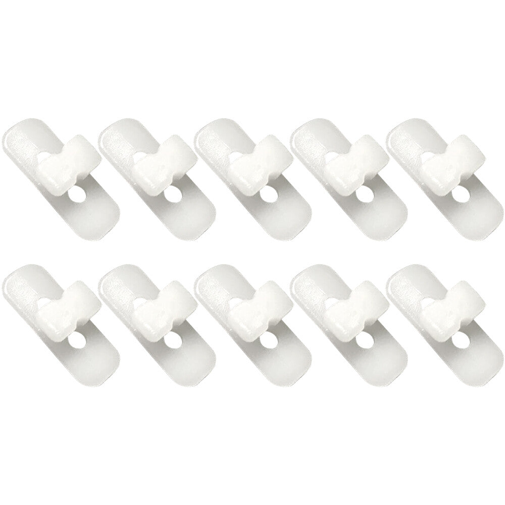 10Pcs Body Moulding Trim Clip Clamp White For 1985-1995 W124 S124 C124 E-Class