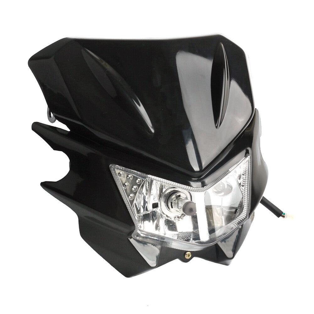 Plastic headlights, high/low, suitable for streetlights, rectifier signals